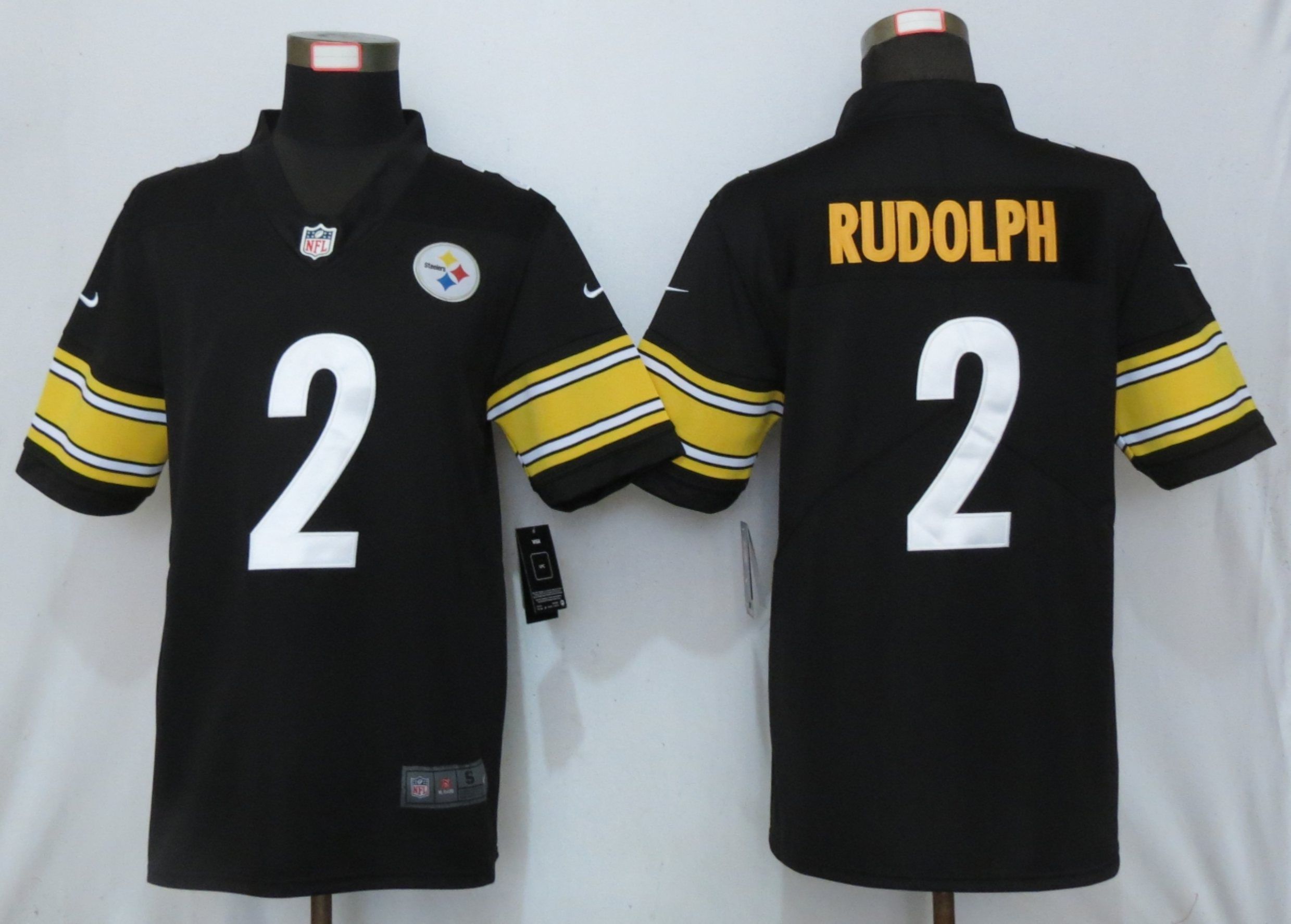 Men Pittsburgh Steelers #2 Rudolph Black Nike Vapor Untouchable Limited NFL Jerseys->pittsburgh steelers->NFL Jersey